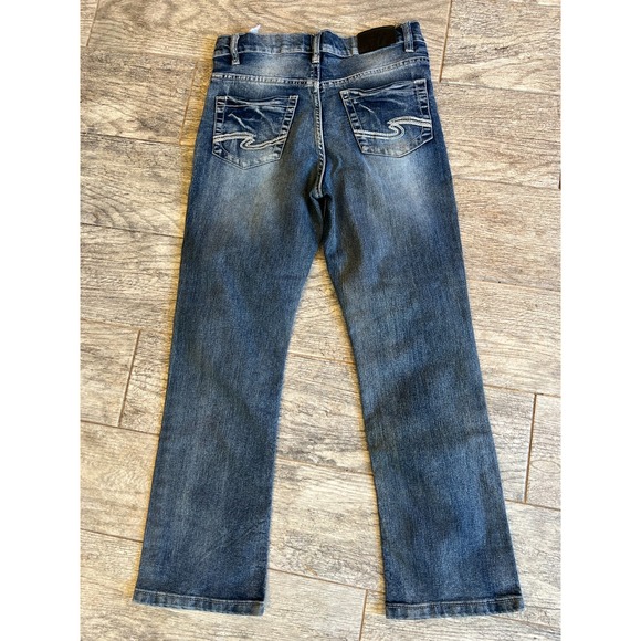 Silver Jeans Zane Boys Denim Jeans size 10 Bootcut Boot Western ZANE1184 Jean - Picture 1 of 9